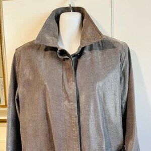 Brandon Thomas Grey Laether Jacket
